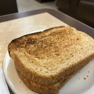 Wheat toast. Toasted perfectly too.