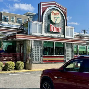 Outside of the diner