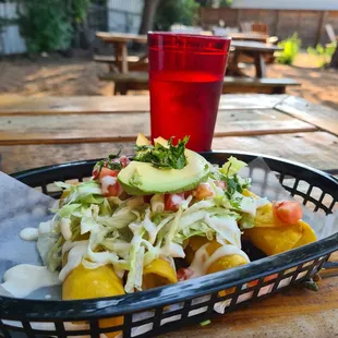 Vegan flautas angled view