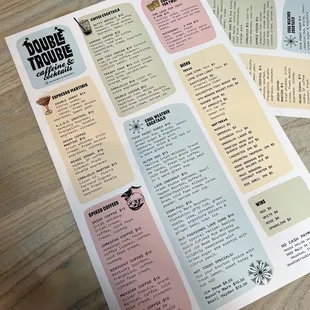 the menu