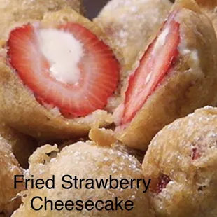 Our FRIED STRAWBERRY CHEESECAKE !