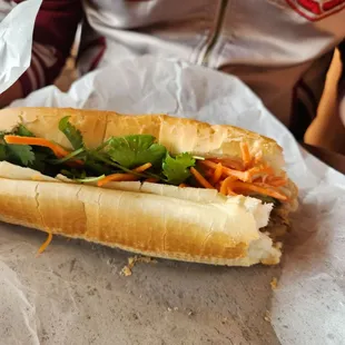 Grilled Chicken Banh mi.