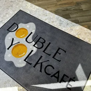 cute entrance mat