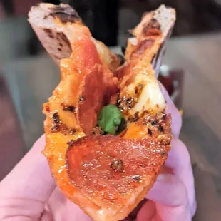 07/15/23 PEPPERONI PIZZA - Vodka Sauce, Fior Di Latte, Chili Crunch, Dry Aged Pepperoni, Basil, EVOO