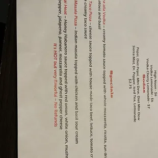 Specials