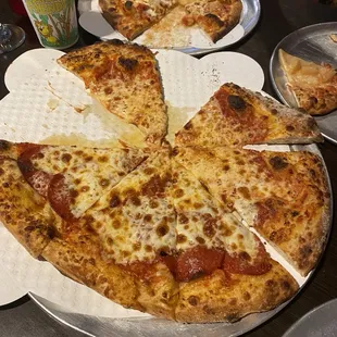 Large well done pizza