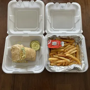 Wrap &amp; Fries