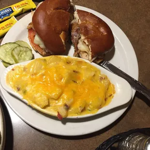 Pretzel Bun Sandwich