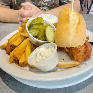 a plate of food
