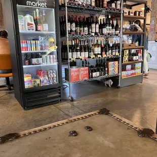 a coffee cup on the floor