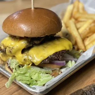 BYO juicy cheeseburger