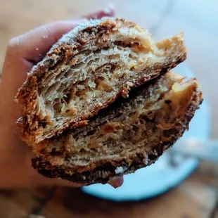 Pistachio passion fruit croissant