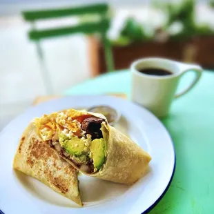 The Thomas breakfast burrito