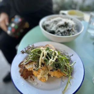 Croissanwich with arugula on top!