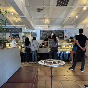 Hanging out at lunch, lots of people