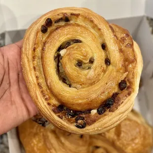 Raisin pastry was delicious