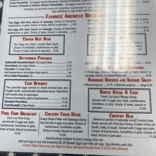 sushi and sashimi, menu