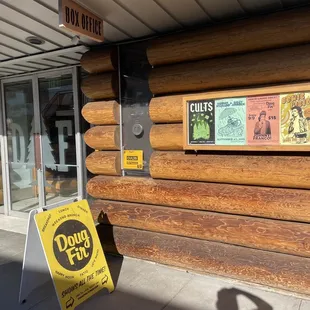 the entrance to the restaurant