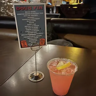 No idea. The Bartender said he'd make me something. With Gin.