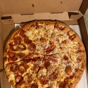 X-large, 1 topping $11.99!