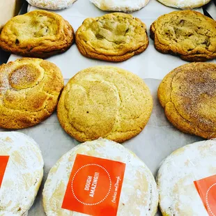 a variety of cookies