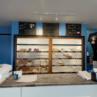 Interior of bakery - we came later in the day