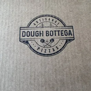Stamp logo of their pizza box