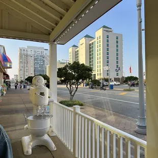 View from outside seating