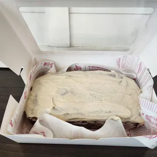 a cake in a box