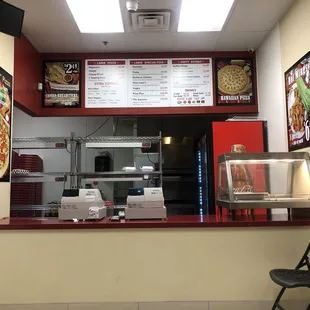 the inside of a restaurant