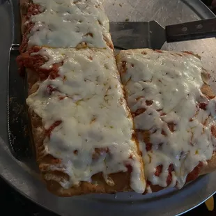 Pizza with one piece missing