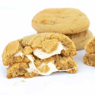 Fluffernutter - Peanut butter dough with marshmallow inside, nuff said.