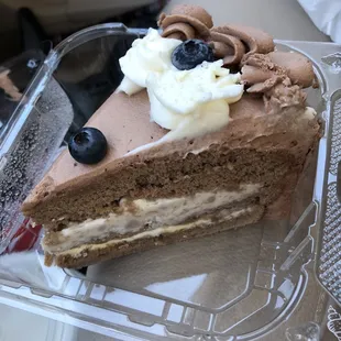 Dough for Dough Cake &amp; Bakery:  Chocolate Pudding &amp; Taro Slice of Cake (couldn't taste the taro)