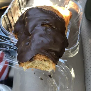 Dough for Dough Cake &amp; Bakery:  Chocolate Croissant (after I took a bite, very dry)