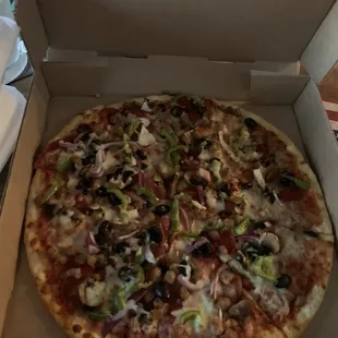 a pizza in a box
