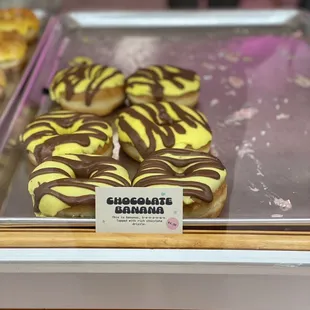 Chocolate banana donut