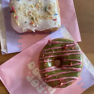 Pop tart and matcha strawberry