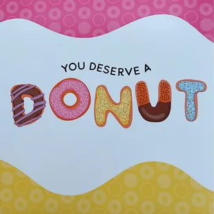 you deserve a donut