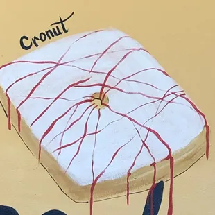 a donut covered in icing