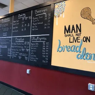 the menu