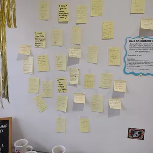 You can buy something for someone and dictate it to someone. Or check the wall to see if you apply to any of them.
