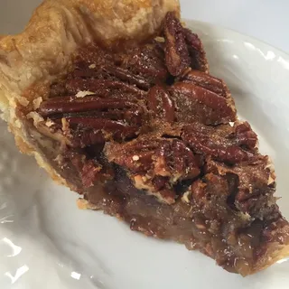 Slice of Maple Bourbon Pecan Pie