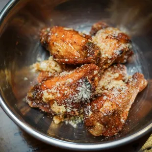 Garlic Parmesan Chicken Wings.