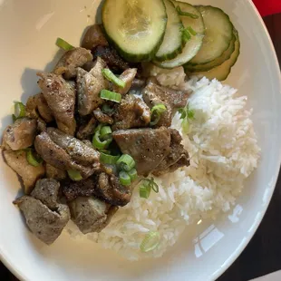 Build Your Own Bowl - grilled pork with jasmine rice