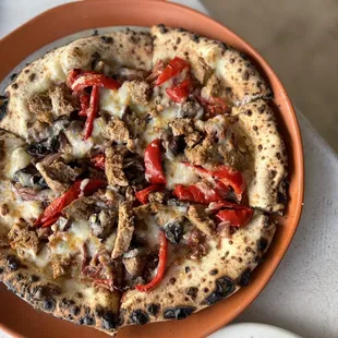 pizza, food