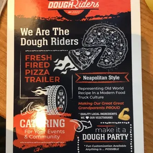 a sign for dough riders