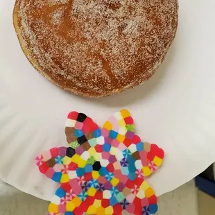 Guava filled sugar donut