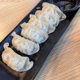 Pork gyoza, sadly not cooked