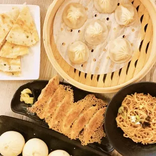 Soup Dumplings, Potstickers, Noodles, Buns, Wontons, Pancake