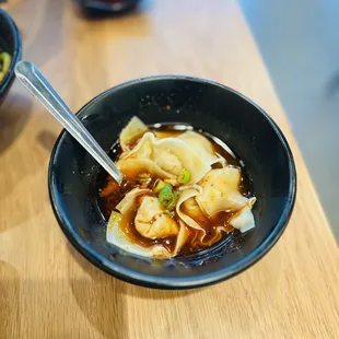 Pork Wontons w/ Hot &amp; Sour Sauce